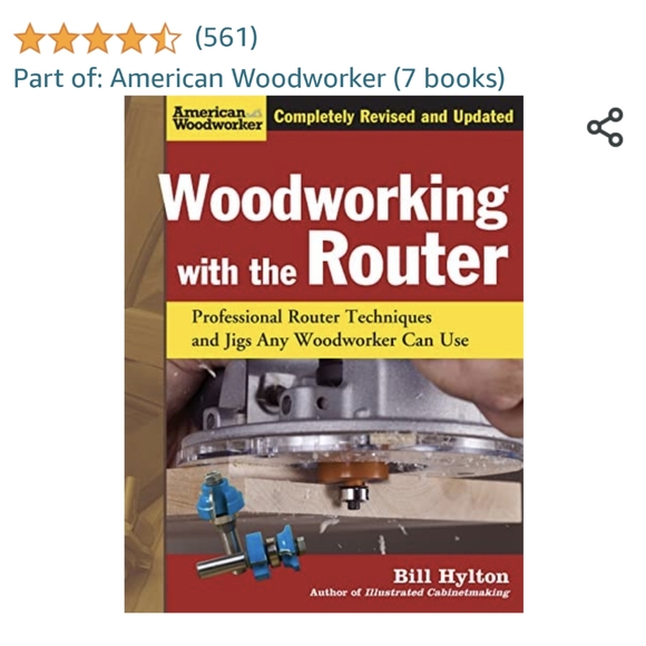 Hardcover Woodworking w the Router illustrated hardcover fully indexed revised - Picture 4 of 16
